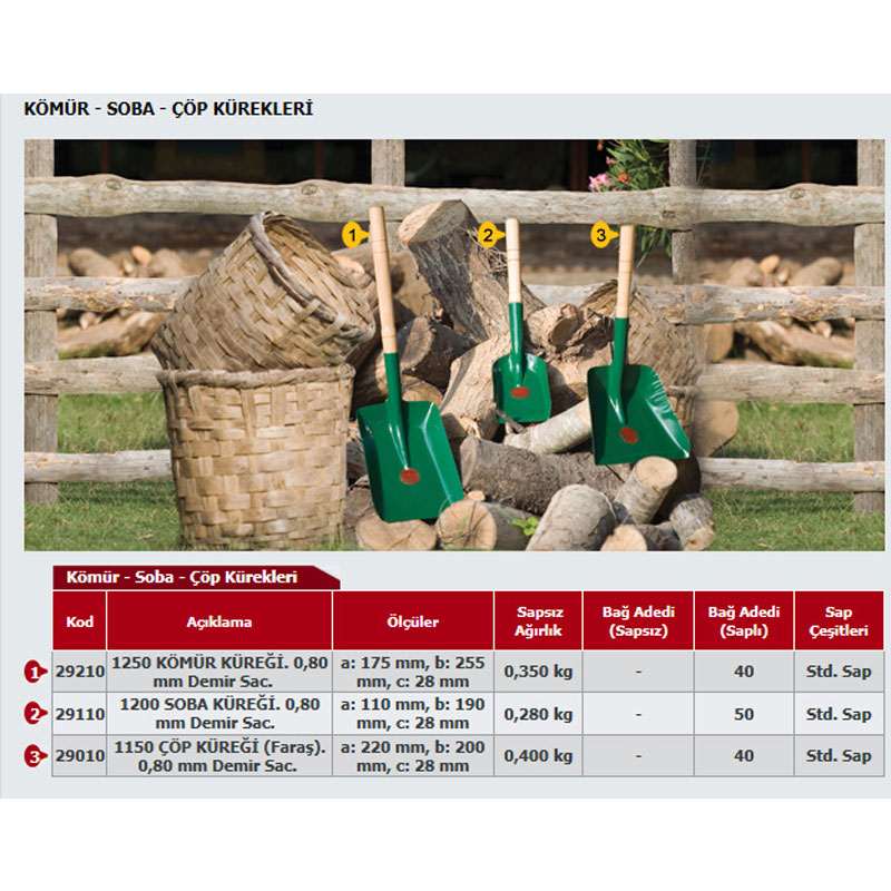 Kömür - Soba - Çöp Kürekleri